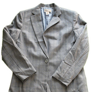 Pendleton Vintage Suit Jacket Blue Plaid